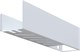 AQUANET Полка Магнум Н 50x12 белая матовая, с крючками AQUANET-341539 - фото 283543