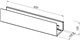 AQUANET Полка Магнум Н 50x12 черная матовая, с крючками AQUANET-341533 - фото 283547