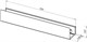 AQUANET Полка Магнум Н 70x12 черная матовая, с крючками AQUANET-341534 - фото 283574