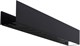 AQUANET Полка Магнум Н 70x12 черная матовая, с крючками AQUANET-341534 - фото 283575