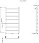 AQUANET Полотенцесушитель водяной Fiona 1000x500, хром AQUANET-266738 - фото 283710
