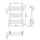 AQUANET Полотенцесушитель водяной Largo 800x500, хром AQUANET-266745 - фото 283743