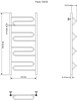 AQUANET Полотенцесушитель водяной Paolo 1000x500, хром AQUANET-266734 - фото 283770