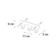FIXSEN Планка 3 крючка PRACTICA, черный (FX-805B-3) FX-805B-3 - фото 284315