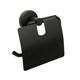 FIXSEN Бумагодержатель с крышкой черный  Comfort  Black (FX-86010) FX-86010 - фото 284704