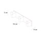 FIXSEN Планка 3 крючка TREND GRAPHITE (FX-98005-3) FX-98005-3 - фото 284913