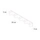 FIXSEN Планка 5 крючков TREND GRAPHITE (FX-98005-5) FX-98005-5 - фото 284916