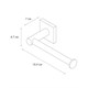 FIXSEN Бумагодержатель без крышки  Lux Satin, сатин (FX-16010A) FX-16010A - фото 285021