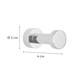 FIXSEN Крючок одинарный хром (FX-34005A) FX-34005A - фото 285125