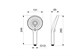 AQUATEK AQ2201MB ЛУГАНО Ручной душ, матовый черный AQ2201MB - фото 285713