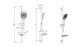 AQUATEK AQ2021BGM ВЕГА Душевой гарнитур 3jet 73см, оружейная сталь AQ2021BGM - фото 285768