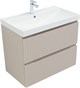 AQUANET Jane (Flat) Тумба под раковину напольная / подвесная ширина 80 см, цвет бежевый AQUANET-343977 - фото 286041