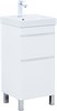 AQUANET Slim Тумба под раковину напольная ширина 40 см, цвет белый AQUANET-346040 - фото 286117