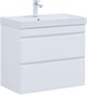 AQUANET Slim Тумба под раковину напольная / подвесная ширина 70 см, цвет белый AQUANET-346048 - фото 286179