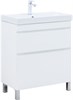 AQUANET Slim Тумба под раковину напольная ширина 70 см, цвет белый AQUANET-346043 - фото 286192