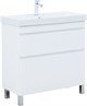 AQUANET Slim Тумба под раковину напольная ширина 80 см, цвет белый AQUANET-346044 - фото 286205