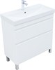 AQUANET Slim Тумба под раковину напольная ширина 80 см, цвет белый AQUANET-346044 - фото 286210
