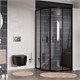 WASSERKRAFT Dill 61S Душевой уголок сектор / четверть круга размер 90x90 см двери раздвижные профиль - черный / стекло - прозрачное WASSERKRAFT 61S01 - фото 287663