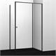 WASSERKRAFT Dill 61S Душевой уголок прямоугольный размер 140x80 см двери раздвижные профиль - черный / стекло - прозрачное WASSERKRAFT 61S35 - фото 288417