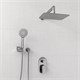 WASSERKRAFT A14031 Встраиваемый комплект для душа с верхней душевой насадкой и лейкой, хром WASSERKRAFT A14031