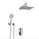 WASSERKRAFT A14031 Встраиваемый комплект для душа с верхней душевой насадкой и лейкой, хром WASSERKRAFT A14031