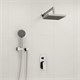 WASSERKRAFT A14028 Встраиваемый комплект для душа с верхней душевой насадкой и лейкой, хром WASSERKRAFT A14028