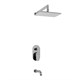 WASSERKRAFT A13031 Встраиваемый комплект для ванны с изливом и верхней душевой насадкой, хром WASSERKRAFT A13031