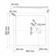WASSERKRAFT Rhin 44T Душевой поддон квадратный искусственный камень размер 90x90 см, белый WASSERKRAFT 44T03 - фото 290189