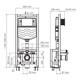 WASSERKRAFT Dill Система инсталляции для унитазов WASSERKRAFT 61TLT.010.ME.PG03 - фото 290267
