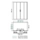 WASSERKRAFT Lippe 45S Душевой уголок прямоугольный размер 150x90 см двери раздвижные профиль - хром / стекло - прозрачное WASSERKRAFT 45S48 - фото 290338