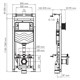 WASSERKRAFT Alme Система инсталляции для унитазов WASSERKRAFT 15TLT.010.ME.WH04 - фото 290385