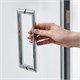 WASSERKRAFT Weser 78F Душевая дверь складная ширина 100 см профиль - хром / стекло - прозрачное WASSERKRAFT 78F12 - фото 290439