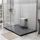 WASSERKRAFT Wiese 84T Душевой поддон прямоугольный искусственный камень размер 140x80 см, серый WASSERKRAFT 84T35 - фото 290483
