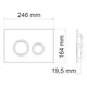WASSERKRAFT Glan Система инсталляции для унитазов WASSERKRAFT 66TLT.010.ME.BL.MB01 - фото 290517