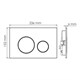 WASSERKRAFT Abens Система инсталляции для унитазов WASSERKRAFT 20TLT.010.ME.BL.CH02 - фото 290520