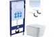 AQUATEK Либра New SET (рама AQUATEK Standard INS-0000012 с клавишей KDI-0000021 и крепежом KKI-0000002+унитаз ЛИБРА AQ0530N-00 с тонким сиденьем sc, белый SET AQUATEK ЛИБРА N KDI21 - фото 290611