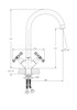 RUSH Bianki Смеситель для кухонной мойки (BI7650-24), цвет хром BI7650-24 - фото 290842