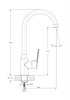 RUSH Balearic Смеситель для кухонной мойки (BA3935-22), цвет хром BA3935-22 - фото 290869