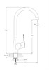 RUSH Edge Смеситель для кухонной мойки Edge (ED7735-22), цвет хром ED7735-22 - фото 290888