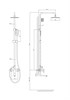 RUSH Bruny Душевая система (BR4335-40), цвет хром BR4335-40 - фото 291087
