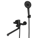 RUSH Melos Смеситель для ванны с длинным поворотным изливом (SUS1101-51Black), цвет черный SUS1101-51Black - фото 291282