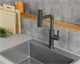 RUSH Tinos Смеситель для кухни с выдвижной лейкой (TI3732-18Grey), цвет графит TI3732-18Grey - фото 291356