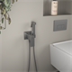 RUSH Thira Гигиенический душ встраиваемый (TR3635-99Grey), цвет графит TR3635-99Grey - фото 291413