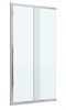 CEZARES Slider Шторка на ванну раздвижная ширина 90 см профиль - хром / стекло - прозрачное SLIDER-FIX-VF-11-90/150-C-Cr