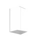 AQUATEK Душевая перегородка Walk In 120см,с держателем 1200мм, профиль хром, стекло прозрачное, закаленное AQ.WI.120.1CH