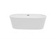 AQUATEK Ovo Ванна акриловая,отдельностоящая, 1800*800*600, в комплекте со сливом и ножками, цвет: белый глянцевый. AQ-99880