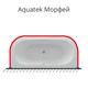 AQUATEK Карниз для ванны П-образный 1900*900 (для ванны Морфей), хром KARN-0000029