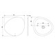 AM.PM X-Joy Зеркало универсальное с контурной LED-подсветкой, ИК- сенсором, 80 см M85MOX50801WG - фото 294168