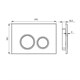 IDDIS Клавиша смыва Unifix, черная (UNI03BCi77) UNI03BCi77 - фото 295567