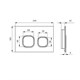 IDDIS Клавиша смыва белая Uniglass 001 (UNG01GWi77) UNG01GWi77 - фото 295579